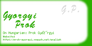 gyorgyi prok business card